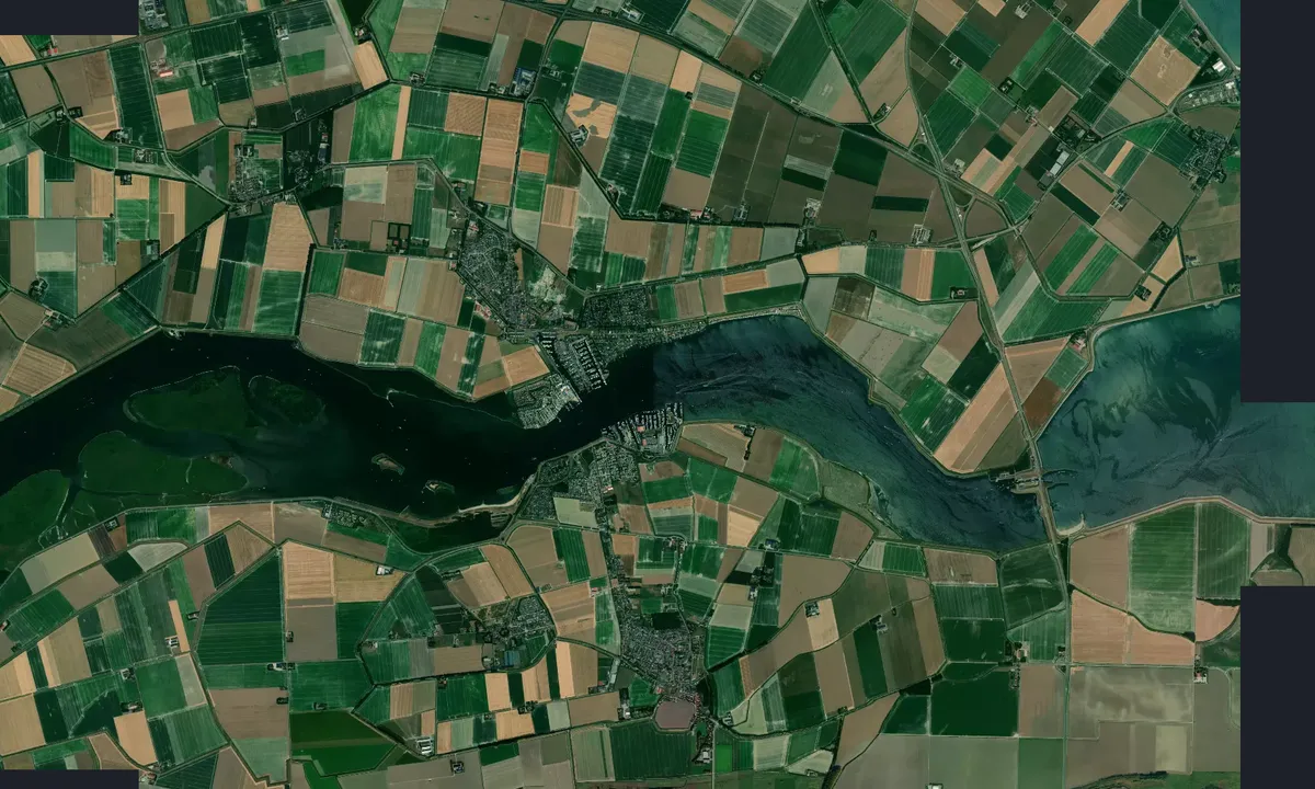 Flyfoto av WSVW Nieuwe Landbouwhaven