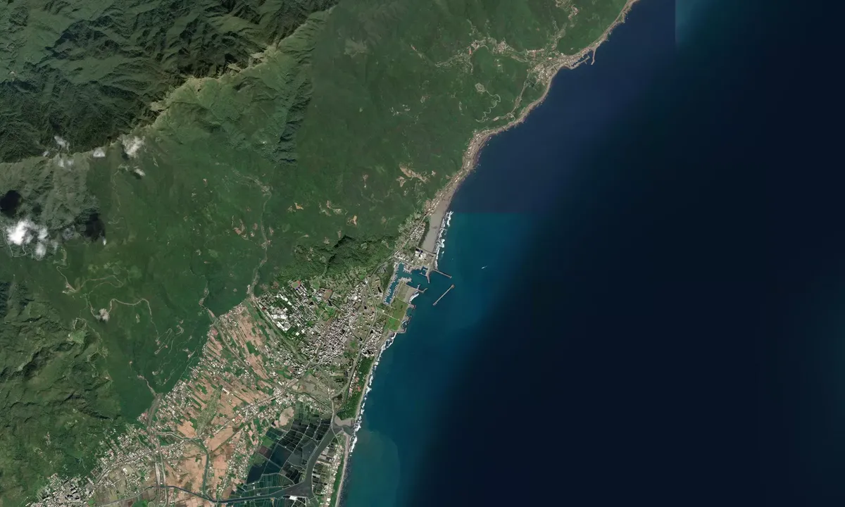 Flyfoto av Wushih Harbor