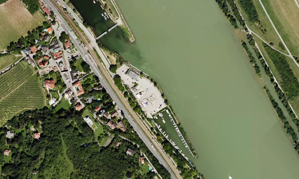 Flyfoto av Yacht Hafen Kuchelau