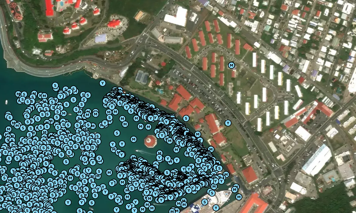 Satelite image of Yacht Haven Grande - Water Island