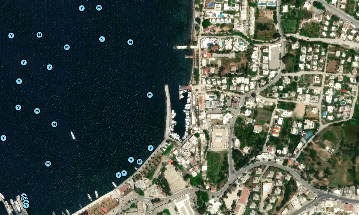 Satelite image of Yalikavak Municipal Harbour