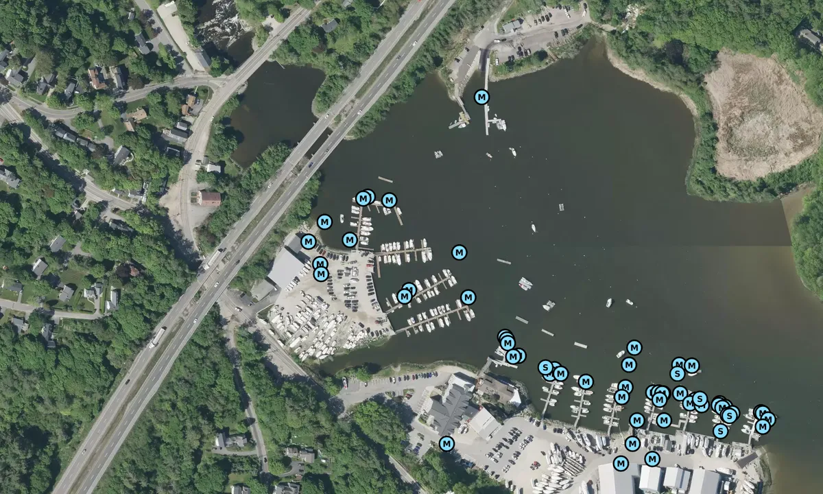 Satelite image of Yarmouth Boat Yard