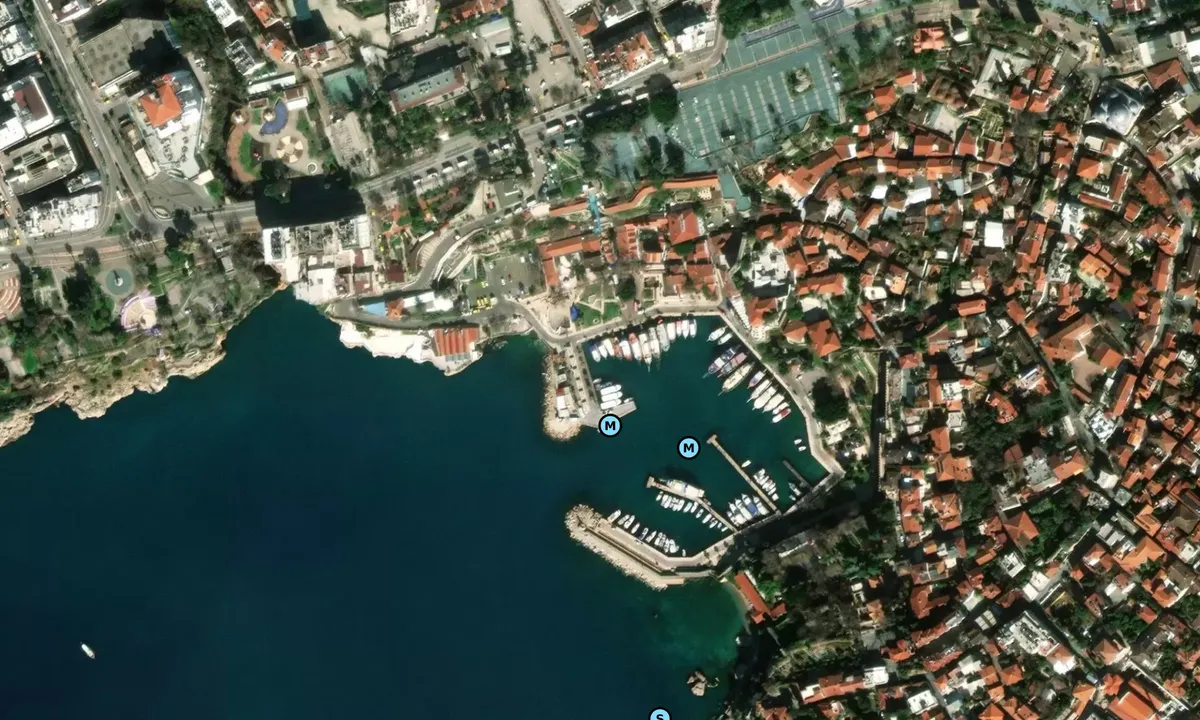 Satelite image of yat limani