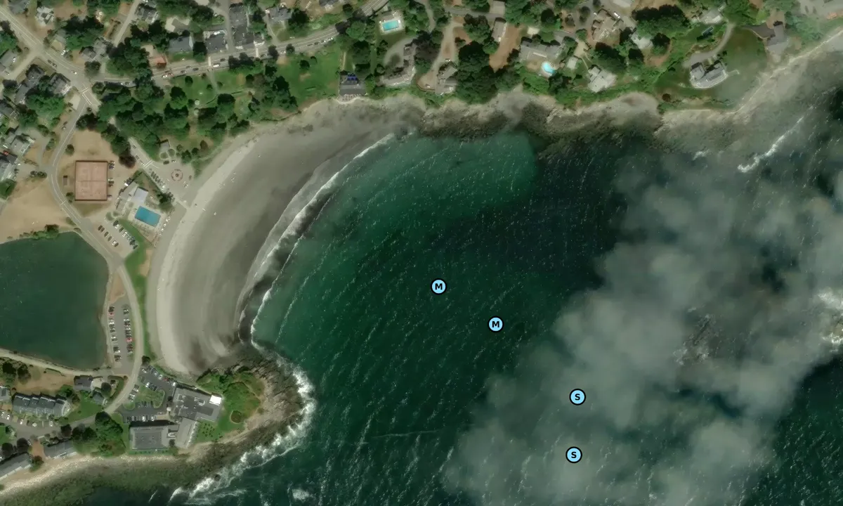 Satelite image of York Harbor Outside