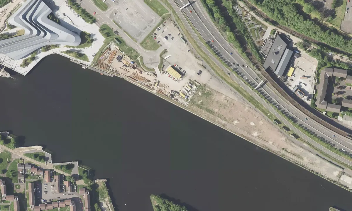 Satelite image of Yorkhill Quay Pontoon