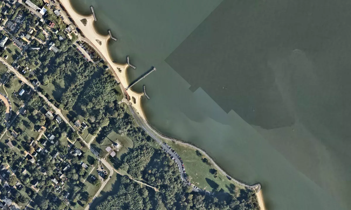 Flyfoto av Yorktown Beaches