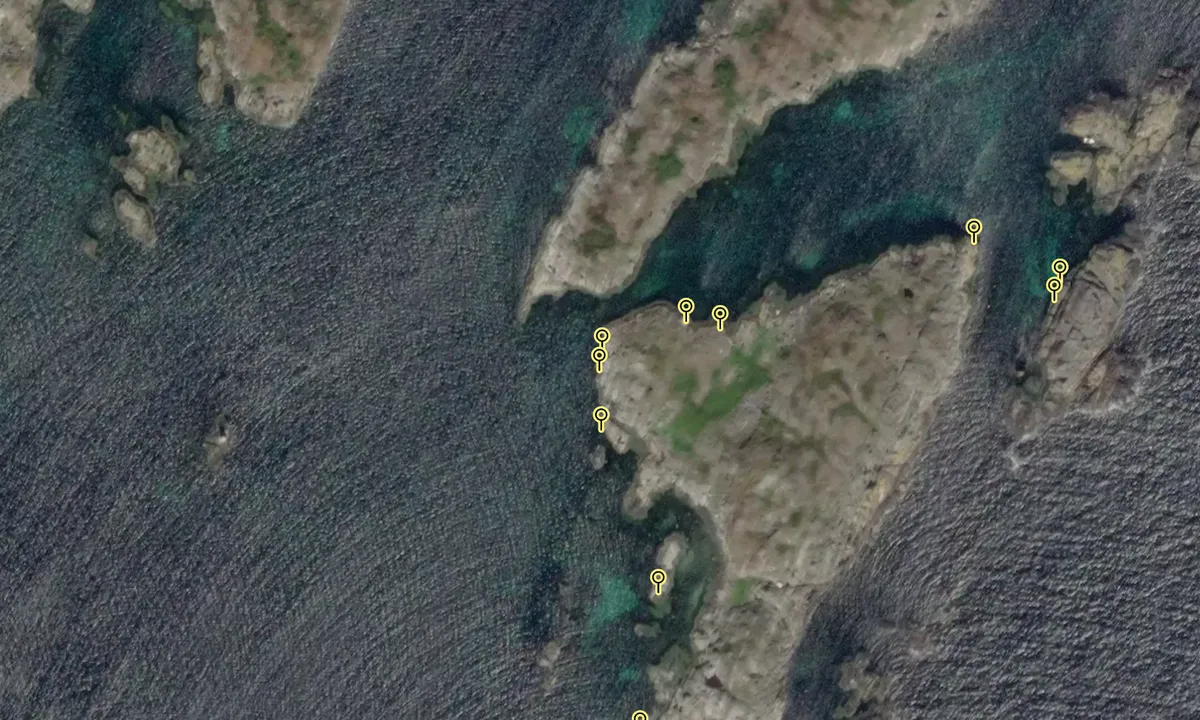 Satelite image of Ytre Leiholmen, Grimstad