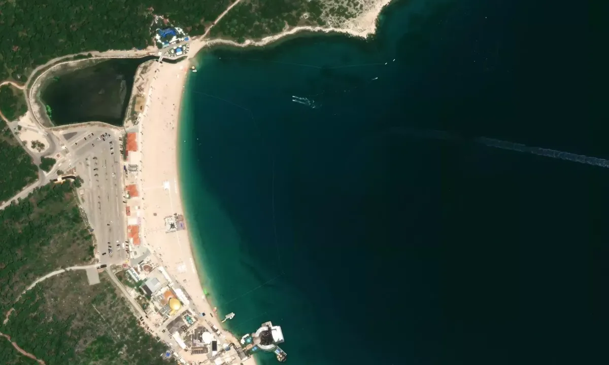 Flyfoto av Zrce Festival Beach