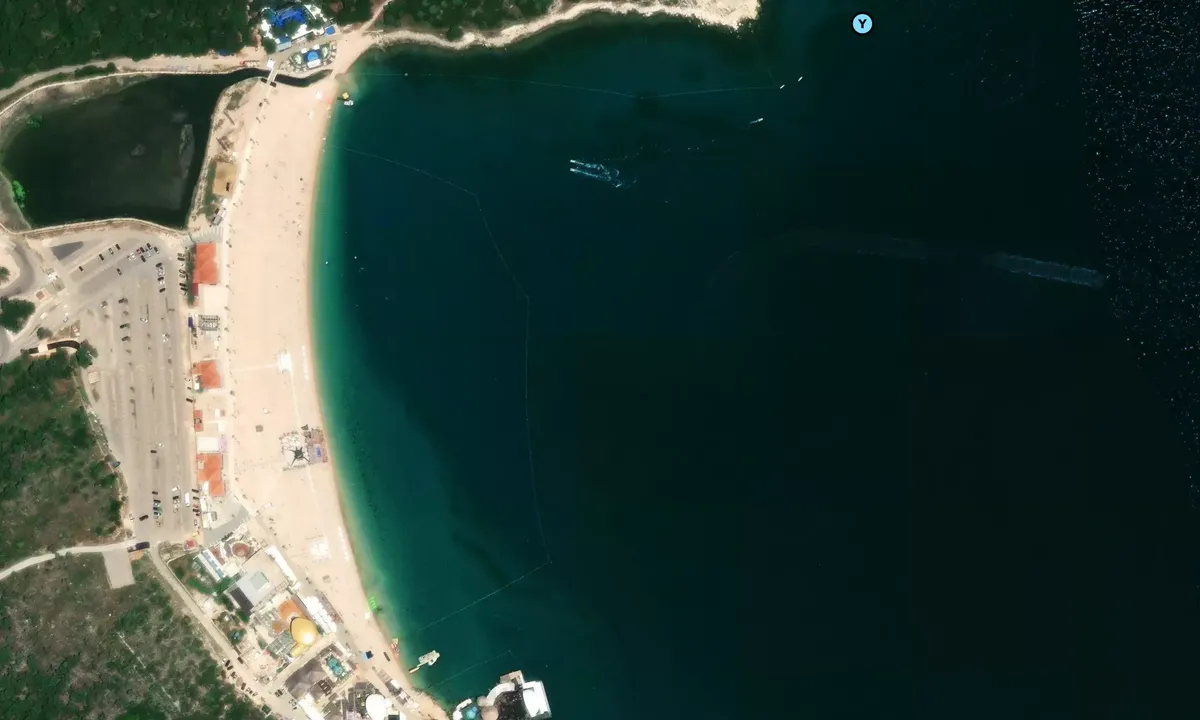 Satelite image of Zrce Festival Beach